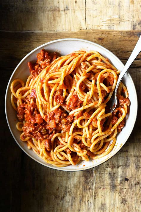 The Best Spicy Spaghetti Bolognese Serving Dumplings