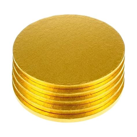10″ Gold Round Masonite Cake Boards