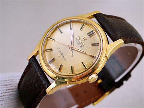 Omega Vintage Constellation Gold Dial For 4600 For Sale From A