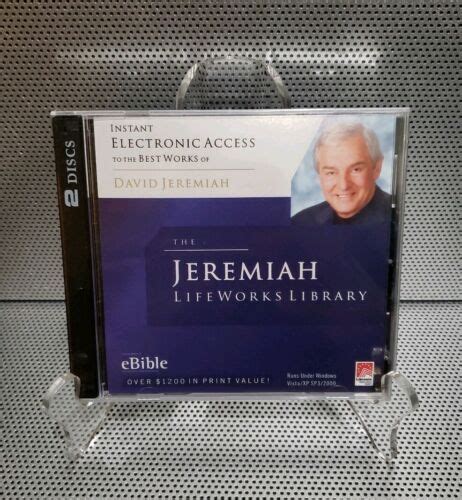 David Jeremiah The Jeremiah Lifeworks Library Cd Rom 2008 New