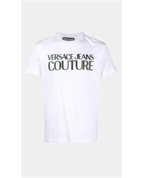 Versace Jeans Couture Versace Jean Couture T Shirt With Stamped Logo