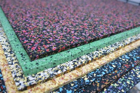 Flecked Coloured Recycled Rubber By Mohawk Group At The Surface