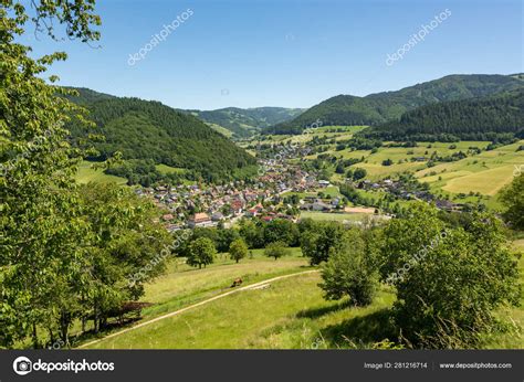 The Small Village Muenstertal In The Black Forest — Stock Photo