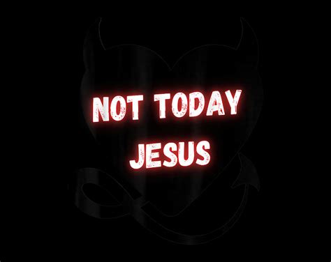 Christian T Today Not Jesus Satan Goat Satanic Heart Satanism