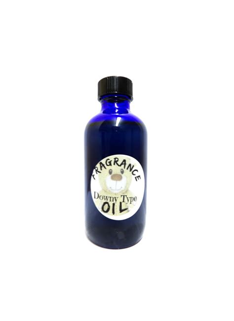 Downy Type Premium Grade A Fragrance Oil 4 Oz Blue Glass