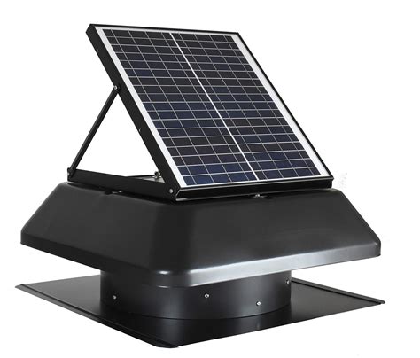 Iliving Smart Exhaust Solar Roof Attic Exhaust Fan 14 Black Pricepulse