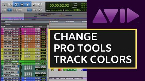 How To Change Track Color In Avid Pro Tools Youtube
