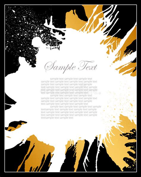 Antique chair isolated on white. Black, White And Gold Grunge Background Stock Vector ...
