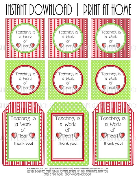 Teacher Appreciation T Tags Printables Printable Word Searches