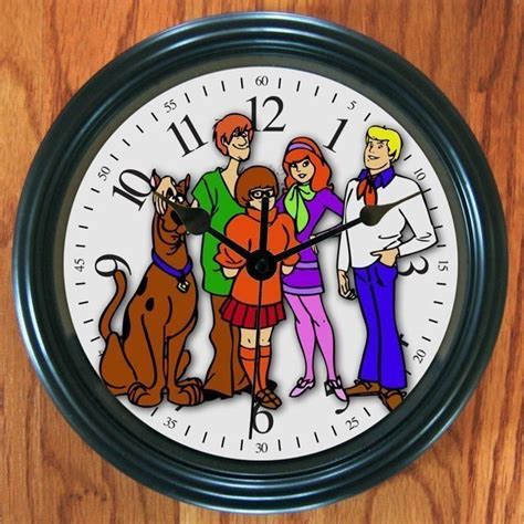 Scooby Doo Gang Cartoon Wall Clock Scooby Doo Mystery Inc Scooby Doo