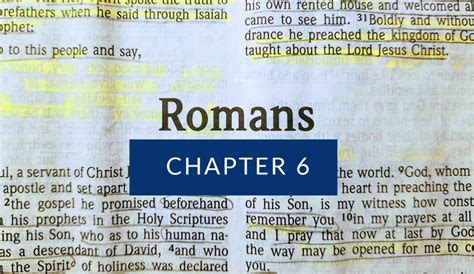 Romans 6 Read Scripturecom