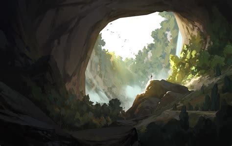 Fondos De Pantalla Ambiente Cueva Bosque 1920x1214 Learcus