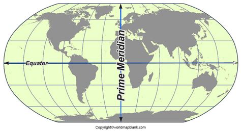 World Map With Prime Meridian World Map Blank And Printable