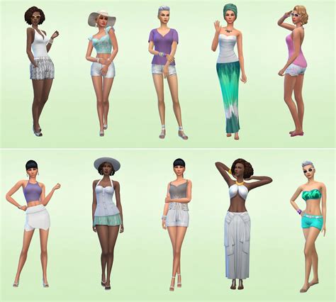 Netz Porter Outfits Ready To Wear For Your Sims No Cc Required Page Sims Clothing