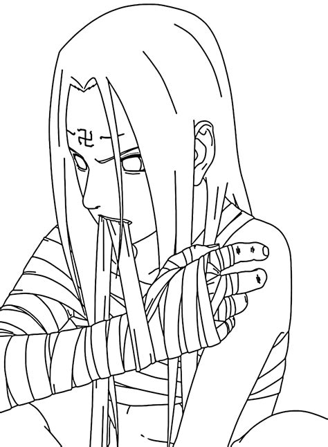 Neji Coloring Page Free Printable Free Printable Coloring Pages