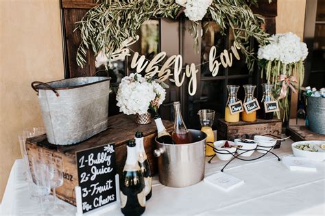 Mimosa Bar At A Bridal Shower Or Just A Sunday Brunch Bridal Shower