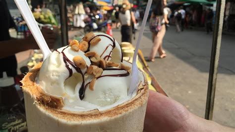 Coconut Ice Cream Thai Street Food Youtube