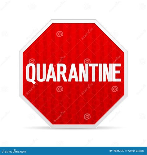 Road Sign Quarantine Stock Vector Illustration Of Road 178317577