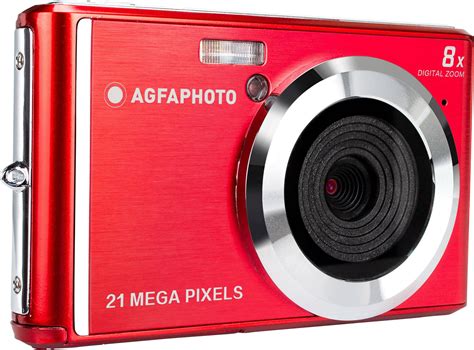 Agfaphoto Dc5200 Digital Camera 21 Mp Red Silver