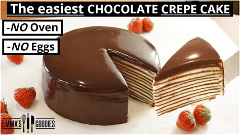 15 Minute Chocolate Crepe Cake ANYONE Can Make YouTube