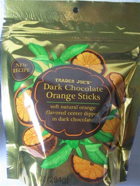 Trader Joes Dark Chocolate Orange Sticks 2x 10 Oz 284 G And For Sale