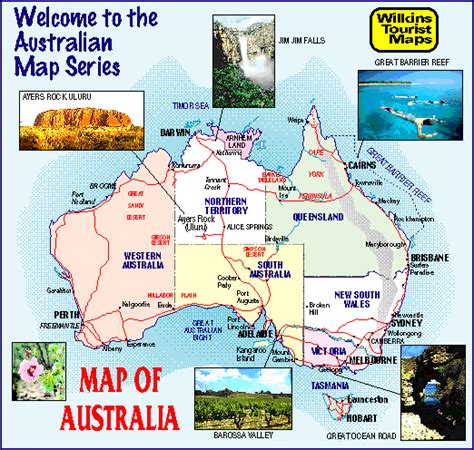Australia Map Tourist Attractions