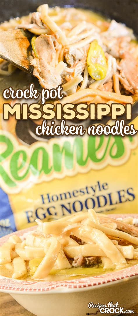 Learn how to make these fantastic recipes with ramen noodles. Crock Pot Mississippi Chicken Noodles - Recipes That Crock!