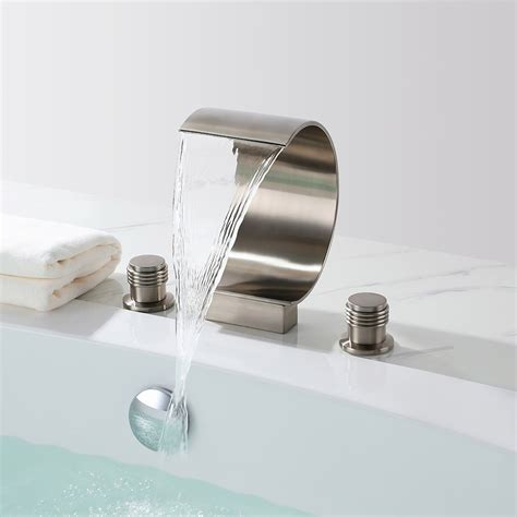 2020 popular 1 trends in home improvement, home & garden with faucet tub filler and 1. Modern 3-Hole Waterfall Spout Roman Bathtub Filler Tub ...