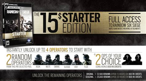 Rainbow Six Sieges Cheap But Grindy 15 Pc Starter