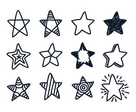 Star Doodle Vector Art And Graphics