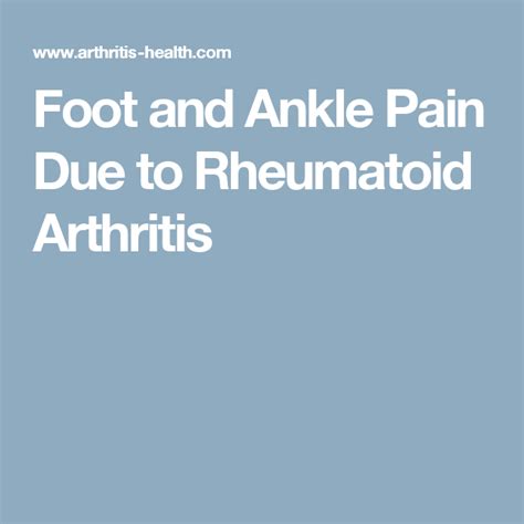 Pin On Rheumatoid Arthritis