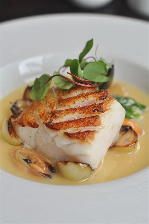 Cod In Cider Fine Dining Recipes Gourmet Food Plating Seafood Entrees