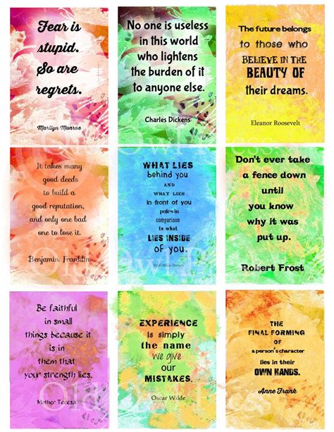 Positivity Affirmation Cards You Print Junk Journaling Quotes