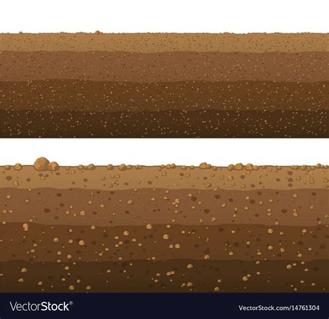 Underground Layers Of Earth Seamless Ground Vector Image On Vectorstock