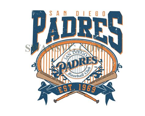 Vintage San Diego Padres Svg San Diego Baseball Svg San Diego Est 19