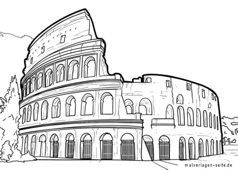 Malvorlage Colosseum Sehenswürdigkeiten malvorlagen seite de