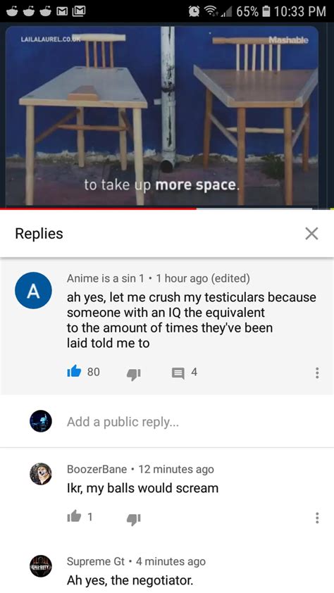 From Critikals Video On The Anti Manspreading Chair 9gag