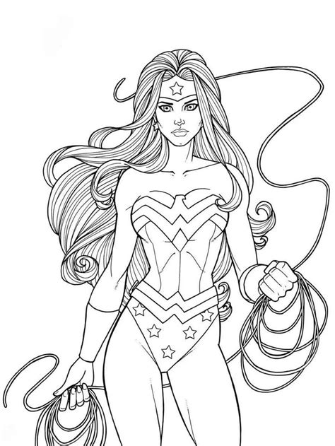 Desenhos Da Mulher Maravilha Para Colorir Online Cursos Gratuitos Superhero Coloring