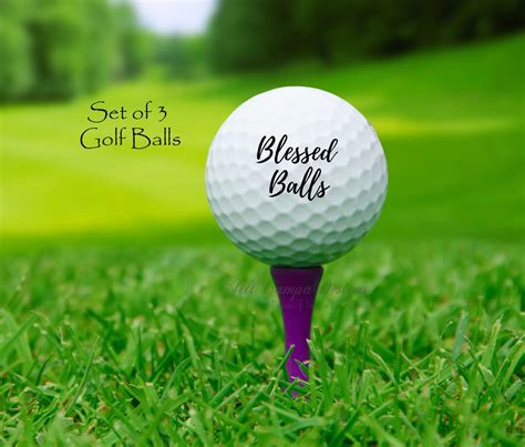 Blessed Balls Golf Balls Funny Golf Balls T For Golfer Funny Golf