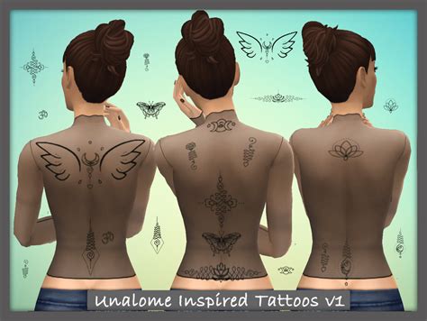 Obsessed Ws4cc — Unalome Inspired Tattoos V1 Back Tatoos By