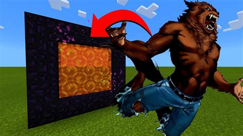 How To Make A Portal To The Werewolves Dimension In Minecraft Youtube