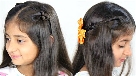 This will make the face look so round. 2 Easy, Simple & Cute Party Hairstyles - 2 Mins Everyday ...