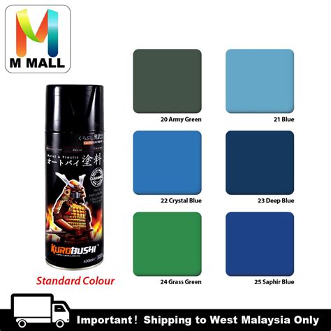 Samurai Spray Paint Standard Colour 400ml 20 To 38 Shopee Malaysia