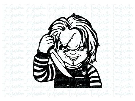 Chucky Silhouette Svg Cut File Vectorency