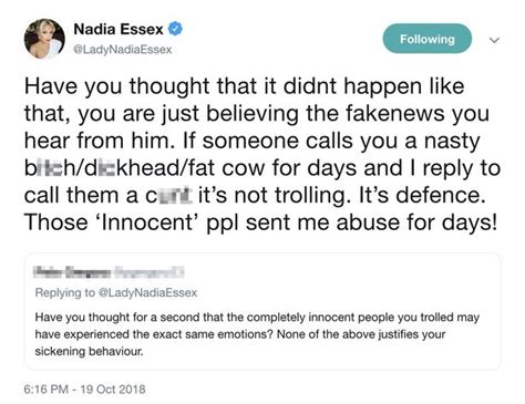 Celebs Go Dating Star Nadia Essex Defends Her ‘trolling’ Following Quitting Show Ok Magazine