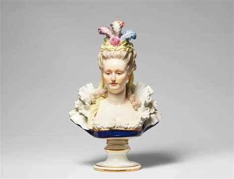 A Meissen Porcelain Bust Of A Lady Lot 781