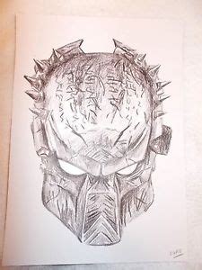 Predator costume mask cardboard diy (template). Predator Mask Drawing at GetDrawings | Free download