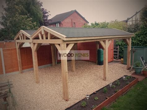 The strong support legs give the carport great strength to the roof system, which is built to take britain's ever changeable uk weather. wooden-car-ports | woodmines.info