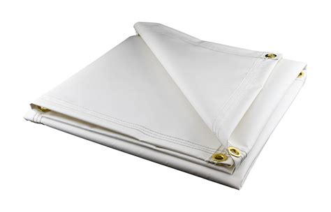 Heavy Duty White Vinyl Tarps 18 Oz Tarps And Tie Downs