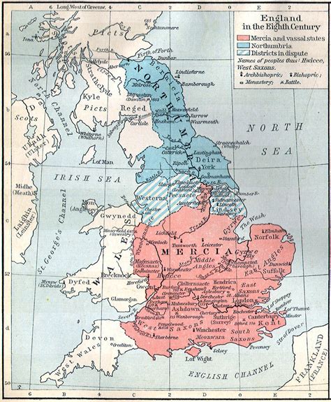 Map Of England 800 Ad Maping Resources